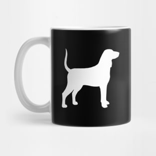 Bluetick Coonhound Silhouette Mug